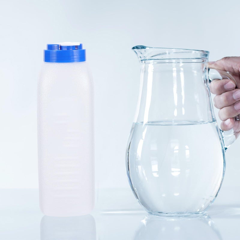 Large Capacity 1200ml Plastic Water Jug with Lid Heat Resistant Cold Beverage Dispenser for Home Restaurant - Image 4