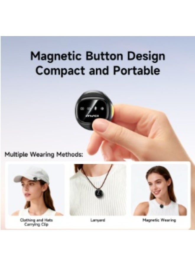 أوي ميكروفون لاسلكي مغناطيسي من نوع Awei MK3 مزود بميكروفون مزدوج - Image 5