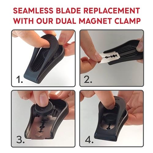 KneadAce Upgraded Magnetic Bread Lame, Professional Dough Scoring Tool with Extractable Blade, Sourdough Bread Tool for Baking, Includes Scoring Pattern Booklet & 5 Replaceable Razor Blades - Image 5