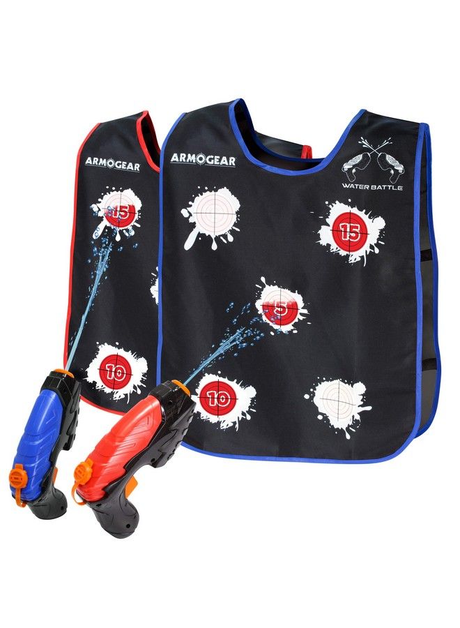 ARMOGEAR Water Guns & Water Activated Vests ; Summer Outdoor Or Backyard Water Toy For Teen Kids ; Great Outdoor Play Fun Toy For Kids Boys & Girls ; Water Activated Vest Set Ages 8 Year + - Image 2
