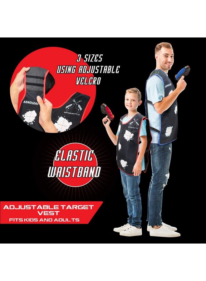 ARMOGEAR Water Guns & Water Activated Vests ; Summer Outdoor Or Backyard Water Toy For Teen Kids ; Great Outdoor Play Fun Toy For Kids Boys & Girls ; Water Activated Vest Set Ages 8 Year + - Image 4