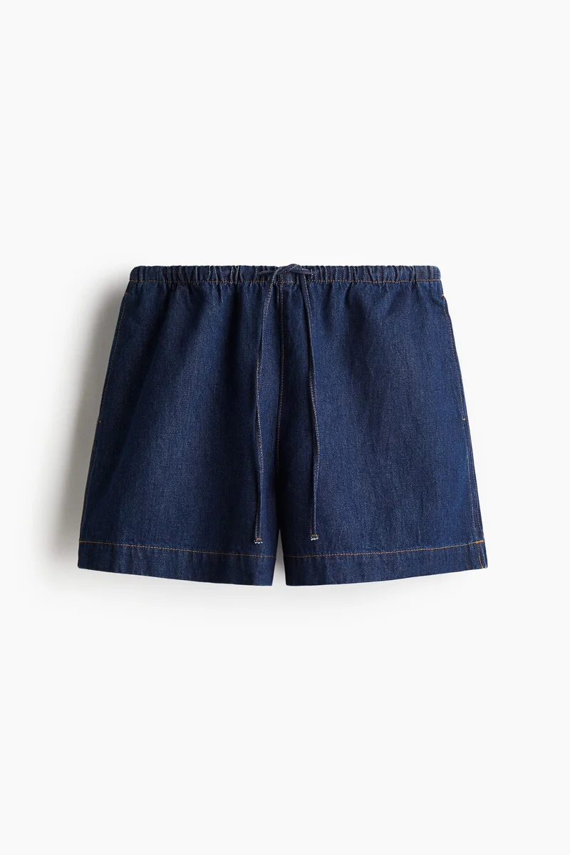 H&M Denim Drawstring Shorts