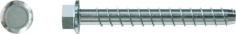 Simpson StrongTie THDB62600H 5/8 Inch x 6 Inch, Hex Washer Head, Zinc Plated Titen HD Heavy-Duty Screw Anchor for Concrete, Easy Installation (Pack of 10) - Image 1