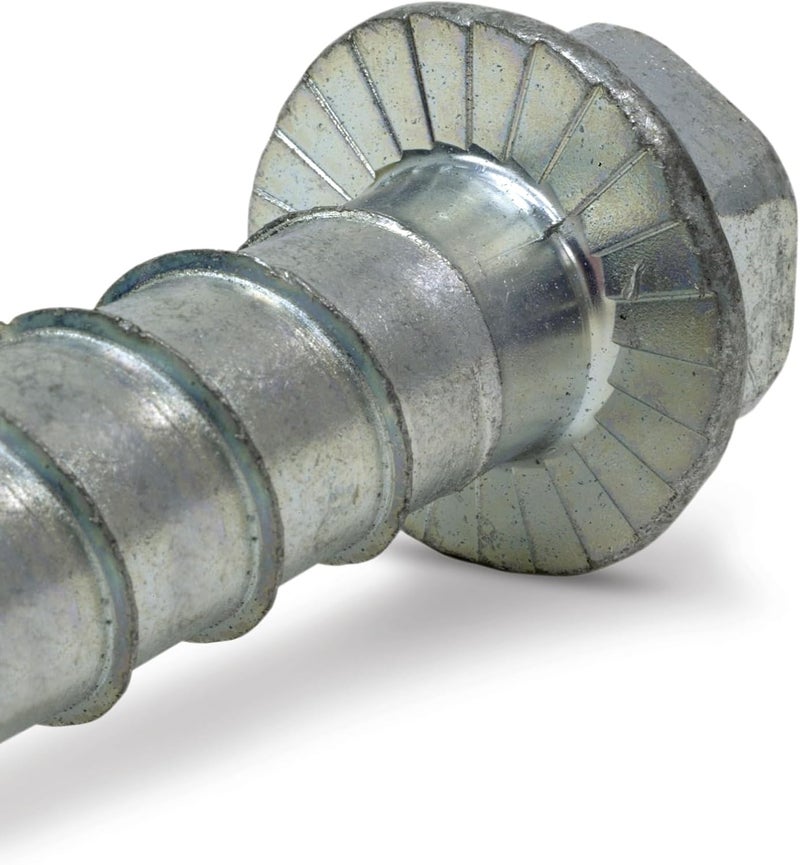 Simpson StrongTie THDB62600H 5/8 Inch x 6 Inch, Hex Washer Head, Zinc Plated Titen HD Heavy-Duty Screw Anchor for Concrete, Easy Installation (Pack of 10) - Image 2