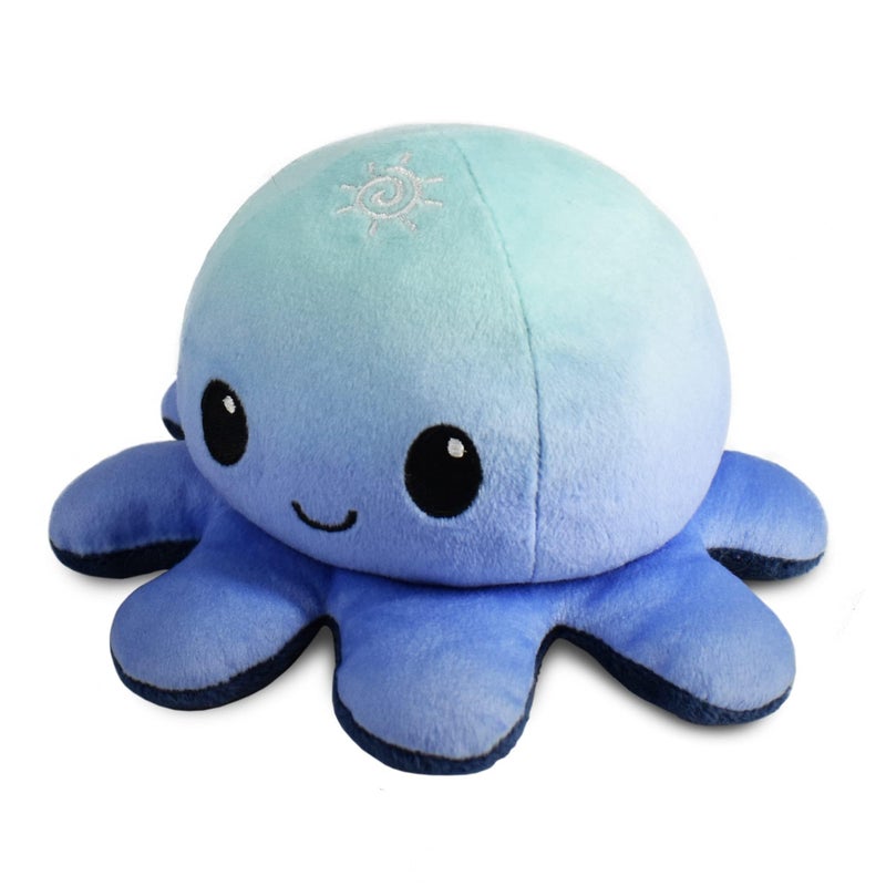 TeeTurtle - The Original Reversible Octopus Plushie - Day + Night - Cute Sensory Fidget Stuffed Animals That Show Your Mood - Image 2