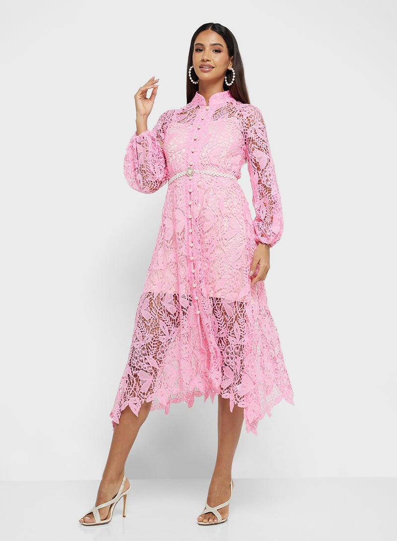 ELLA Lace Midi Dress - Image 4