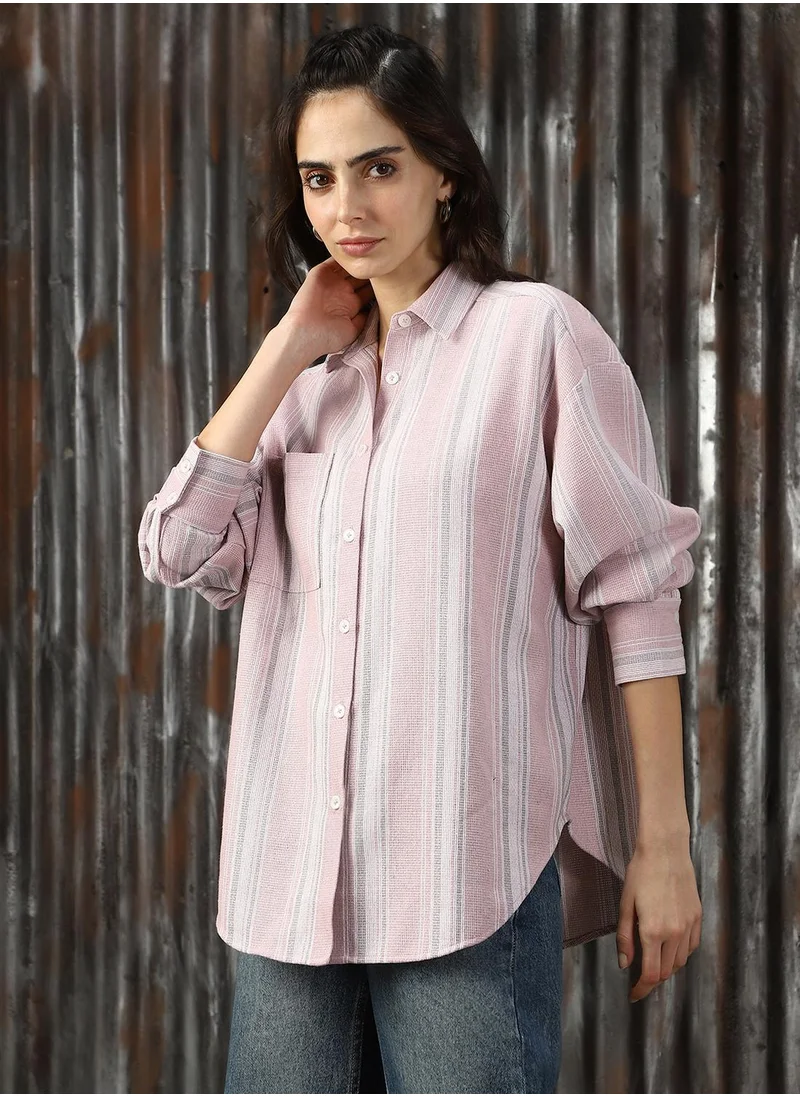 هاي ستار Women Pink Shirts