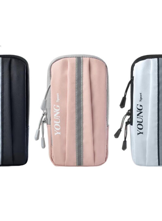 Wellhouse Sports Armband, Running Cycling Fitness Phone Armband Wristband, For Men And Women, Music Armband, Streamlined Design, Black - Image 3