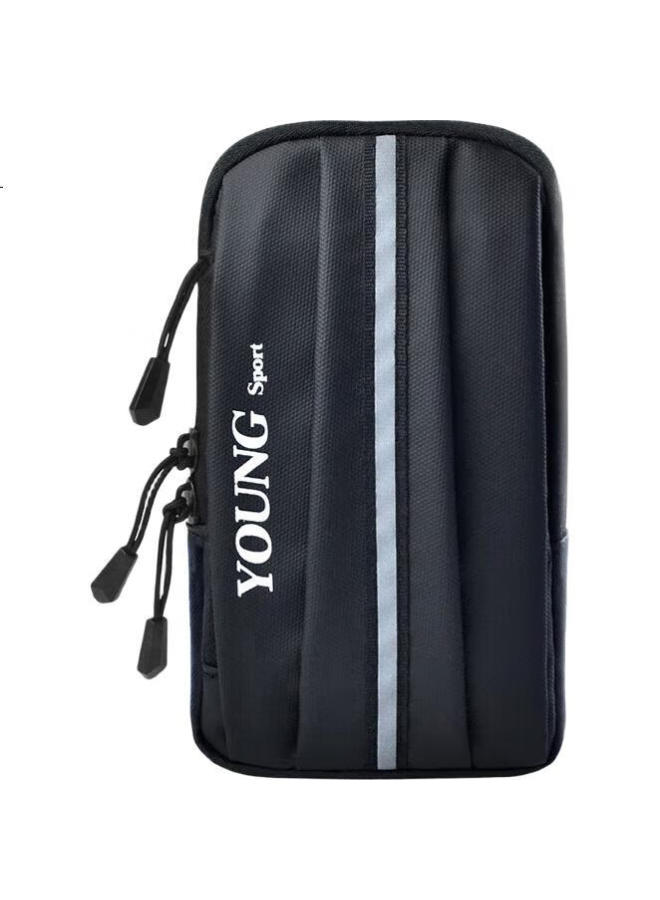 Wellhouse Sports Armband, Running Cycling Fitness Phone Armband Wristband, For Men And Women, Music Armband, Streamlined Design, Black - Image 2