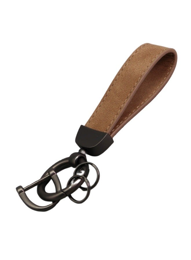 Car Keychain Metal Brown - Image 1