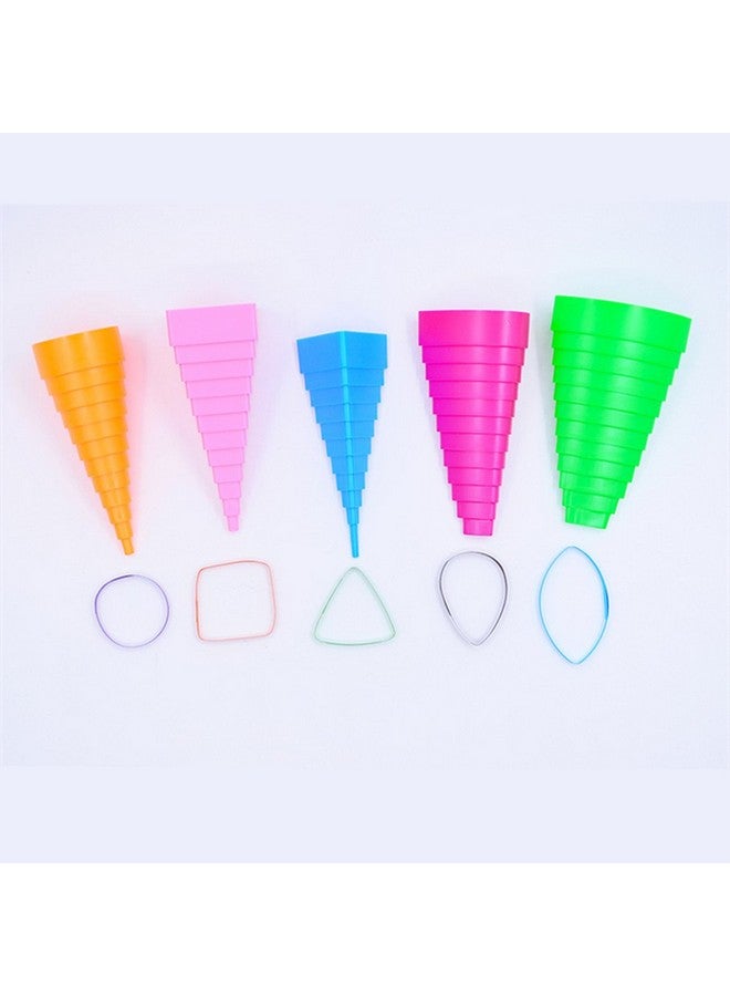 YURROAD YURROAD Quilling Shapes & Designs Border Buddy Tool 5 Shape Towers Quilling Tools Kit  - Image 2