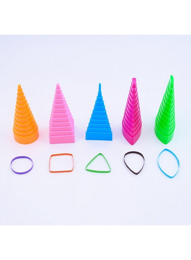 YURROAD YURROAD Quilling Shapes & Designs Border Buddy Tool 5 Shape Towers Quilling Tools Kit  - Image 1