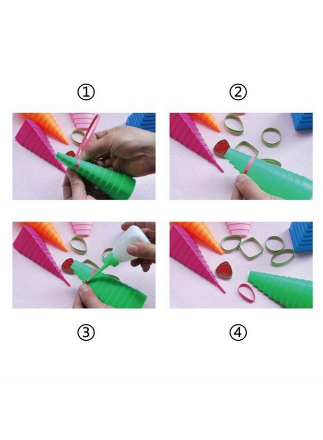 YURROAD YURROAD Quilling Shapes & Designs Border Buddy Tool 5 Shape Towers Quilling Tools Kit  - Image 3