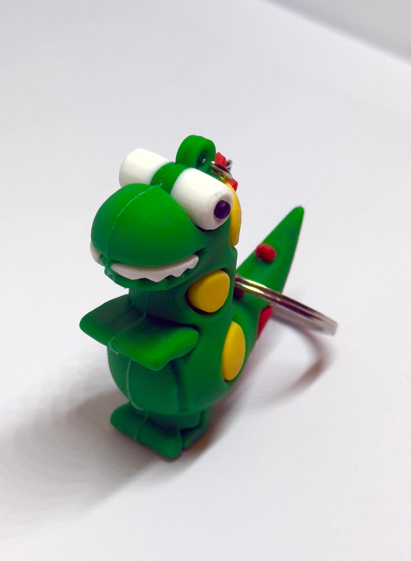 ميدالية مفاتيح كرتونية، ميدالية اطفال، ميدالية مضحكة طريفة، ميدالية للمفاتيح للبنات، ميدالية للمفاتيح للأولاد , تعليقة مفاتيح، تعليقة محفظة و شنطة ، مداليه تعليقه تتناسب مع المحفظة والحقيبة سلسلة مفاتيح بشخصية كرتونية تناسب هدية لطيفة على شكل ديناصور أخضر . - Image 5