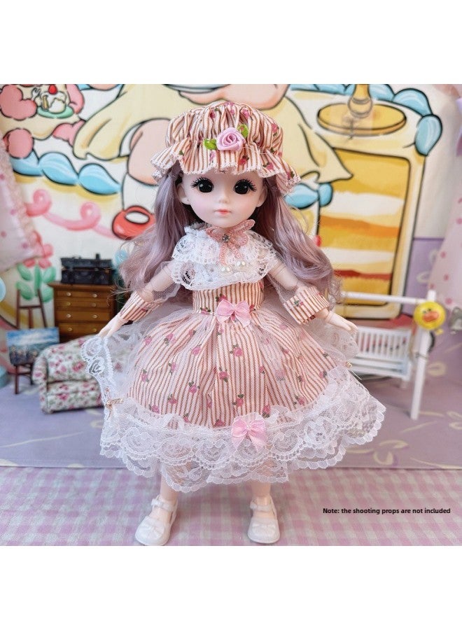 30cm Doll Two-dimensional Comic Face Doll Toy Birthday Gift Doll Barbie Toy-Color:Annie-Height:30cm Whole Doll (packed In Bags) - Image 1