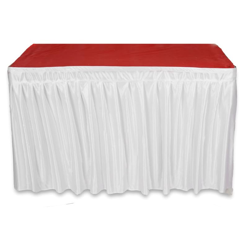 PRIYAKANT SAFAWALA PRIYAKANT SAFAWALA Ganpati Decoration Table Jhalar Ideas At Home Festival And Special Ganesh Chaturthi Decoration Use It Only Table Jhalar Size Length 10 Feet And Height 24 Inches White - Image 1