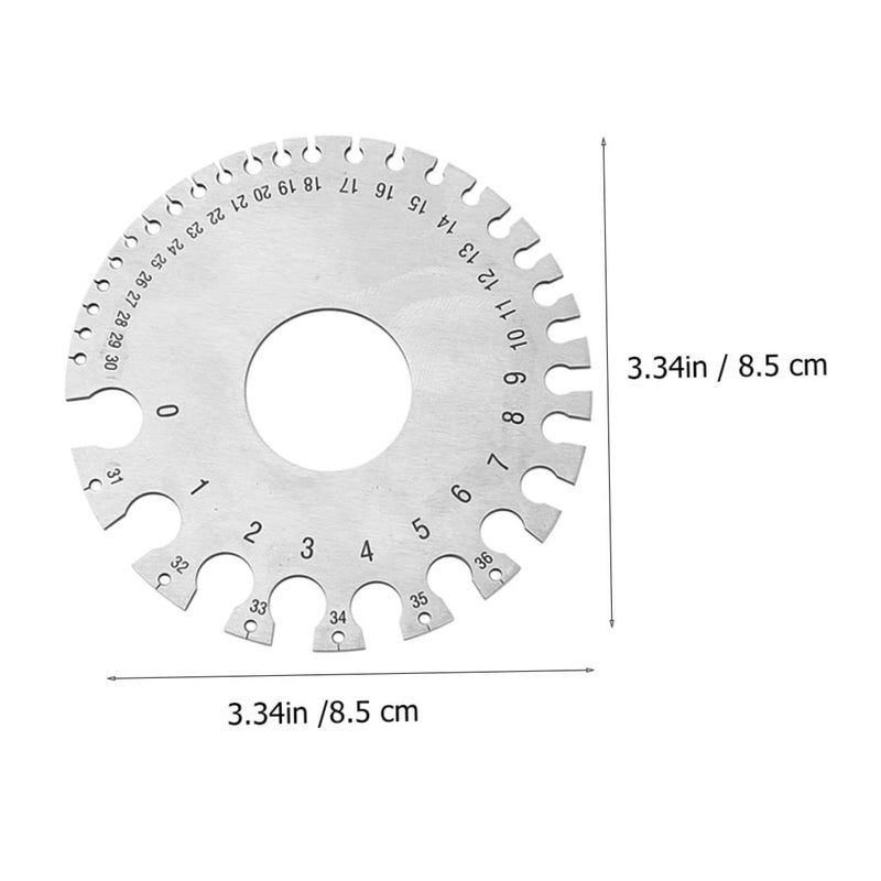 Stainless Steel Welding Gauge Dual Sided Thickness Measurement Tool 2pcs Set - Image 3