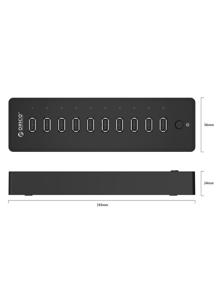 ORICO P10-U2-V1 10 USB 2.0 Ports HUB - Image 3