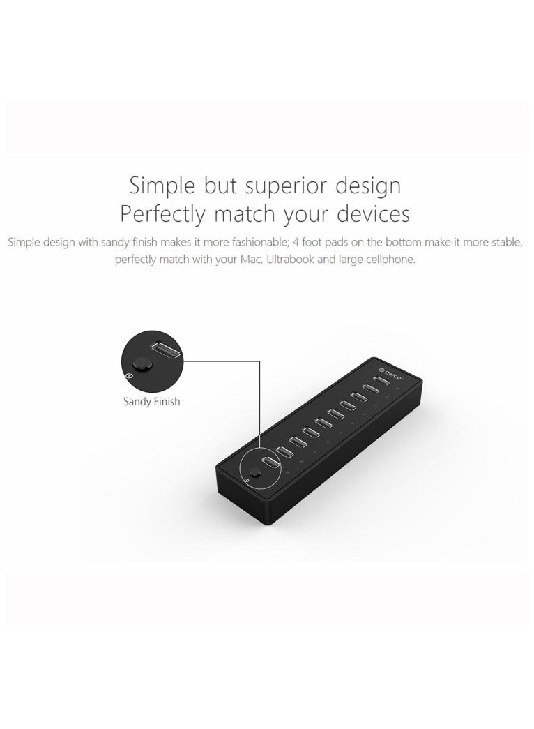 ORICO P10-U2-V1 10 USB 2.0 Ports HUB - Image 5