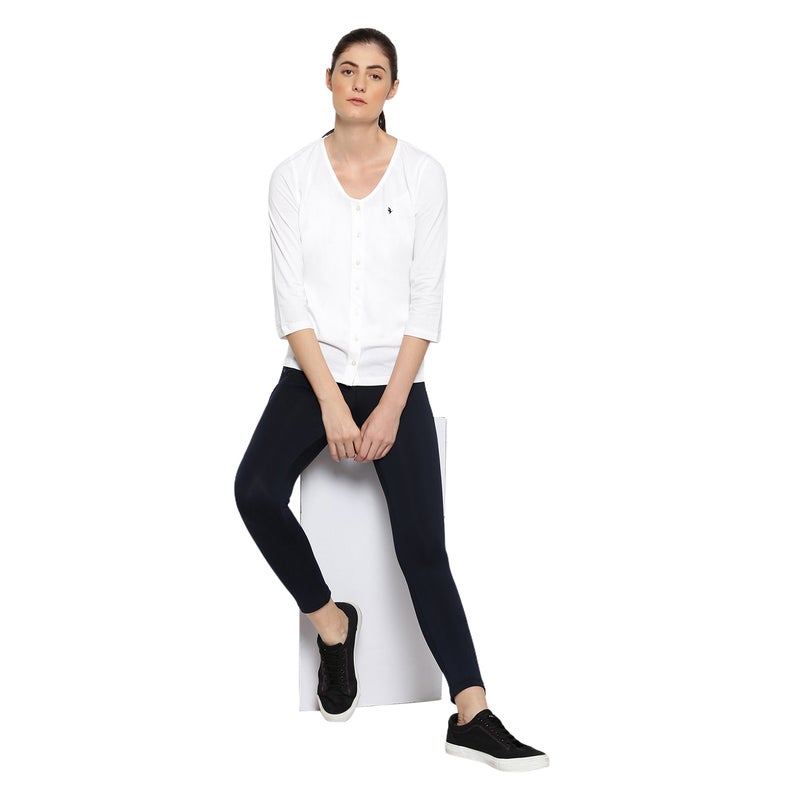 amswan PREMIUM COTTON 3/4 SLEEVE V- NECK TOPS - Image 3