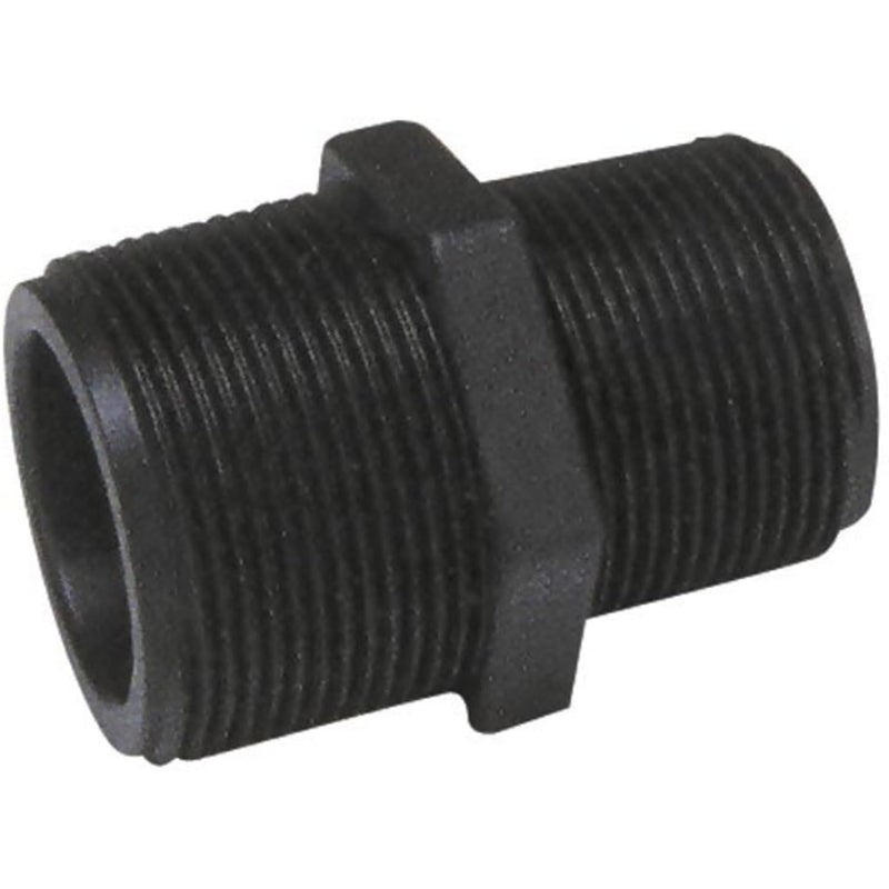 Apache 49030653 Schedule 80 Male Pipe Thread Hex Reducer Nipple Polypropylene Black 2 x 15 - Image 5