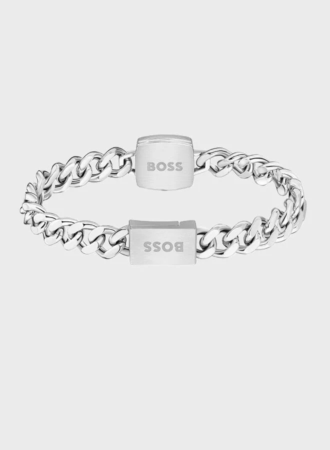 BOSS Odell Bracelet in Stainless Steel with  Onyx - 1580650M