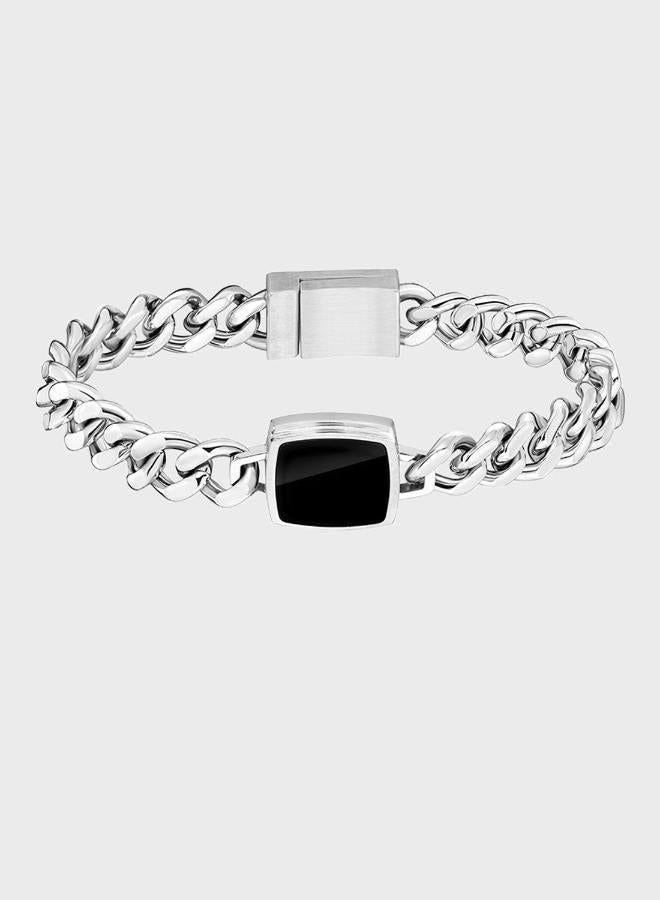 BOSS Odell Bracelet in Stainless Steel with  Onyx - 1580650M - Image 1