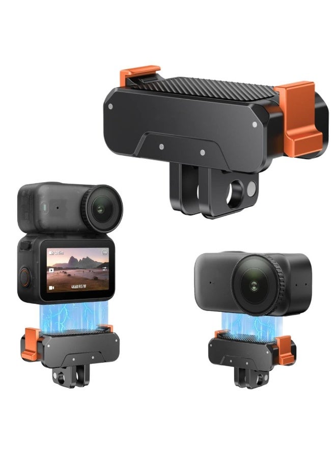 Magnetic Quick Release Adapter Mount for DJI Osmo Nano, with 1/4" Screw Hole and Foldable Adapter Connection, Aluminum Alloy Bracket Expansion Base Stand for Osmo Nano Camera - Image 1