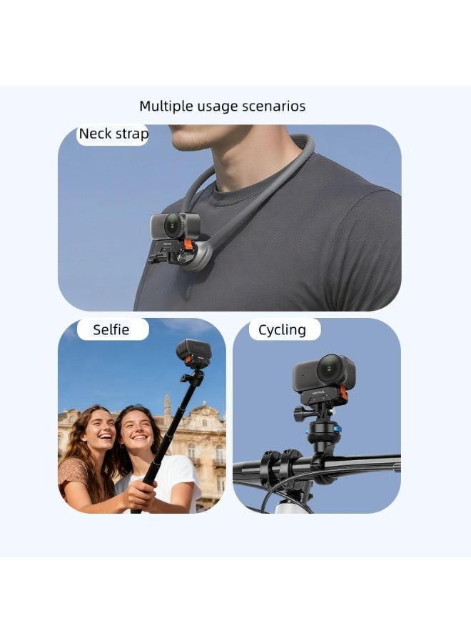 Magnetic Quick Release Adapter Mount for DJI Osmo Nano, with 1/4" Screw Hole and Foldable Adapter Connection, Aluminum Alloy Bracket Expansion Base Stand for Osmo Nano Camera - Image 4