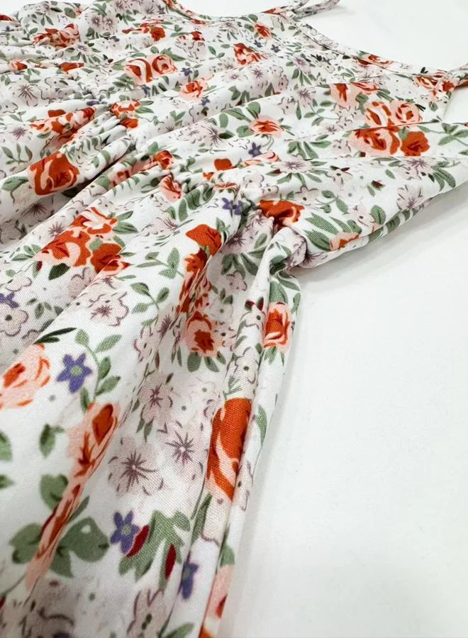 Take Two  Girls Floral Print Strappy Dress And Cardigan Set for Women | Best Price UAE