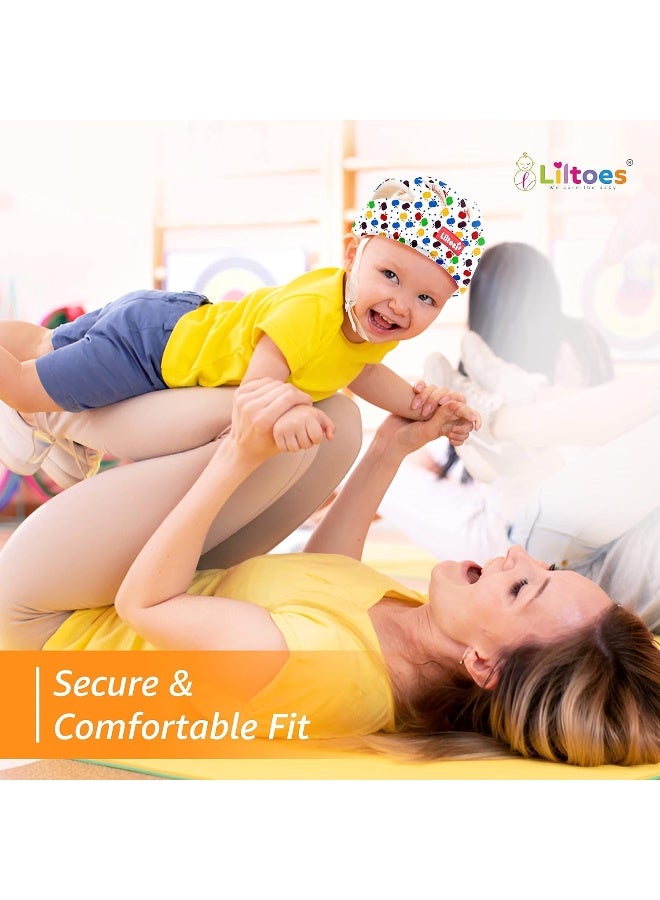 LILTOES Baby Head Protector for Safety of Kids 6M to 3 Years- Baby Safety Helmet with Proper Air Ventilation & Corner Guard Protection (Apple) - Image 5