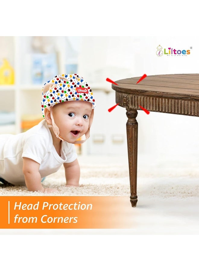 LILTOES Baby Head Protector for Safety of Kids 6M to 3 Years- Baby Safety Helmet with Proper Air Ventilation & Corner Guard Protection (Apple) - Image 4