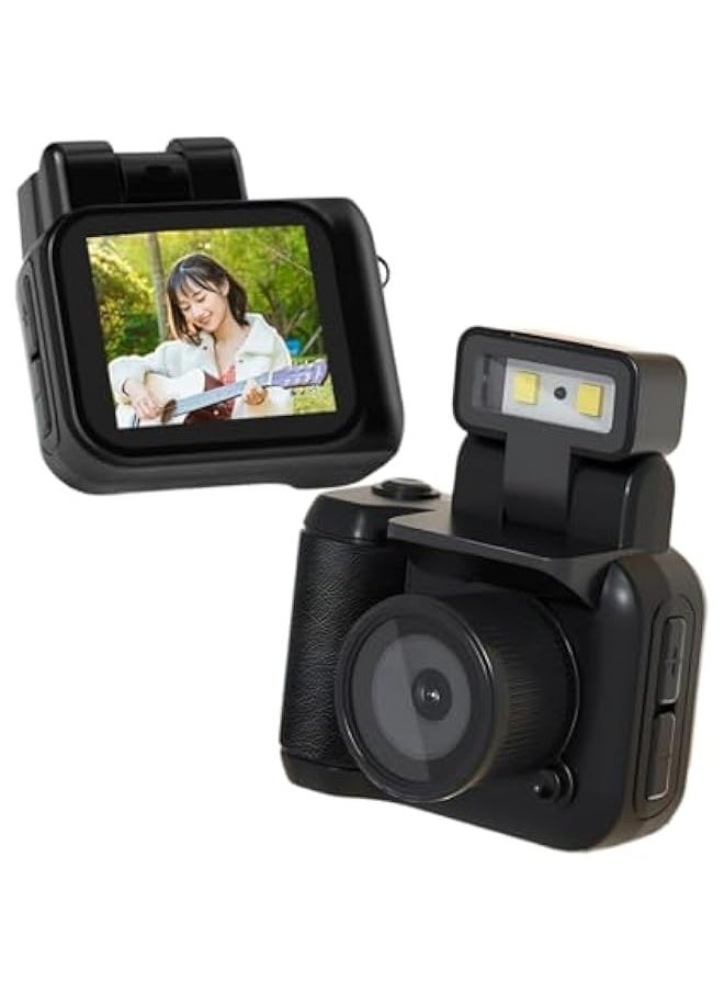 Generic Digital Camera, Mini Thumb Camera with Flashlight, Retro Compact 1080P HD Photography Video Camera for Travel Life Vlogging Recording, Gifts for Boys Girls Students (64GB)  - Image 1