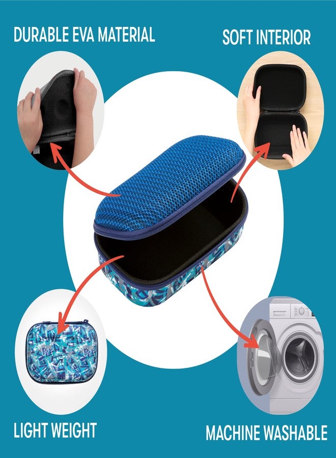 ZIPIT Mesh Pencil Box, Sporty Large Capacity Pencil Case for School, Stationery Organizer Box ,Blue - Image 3