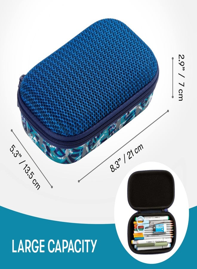 ZIPIT Mesh Pencil Box, Sporty Large Capacity Pencil Case for School, Stationery Organizer Box ,Blue - Image 2