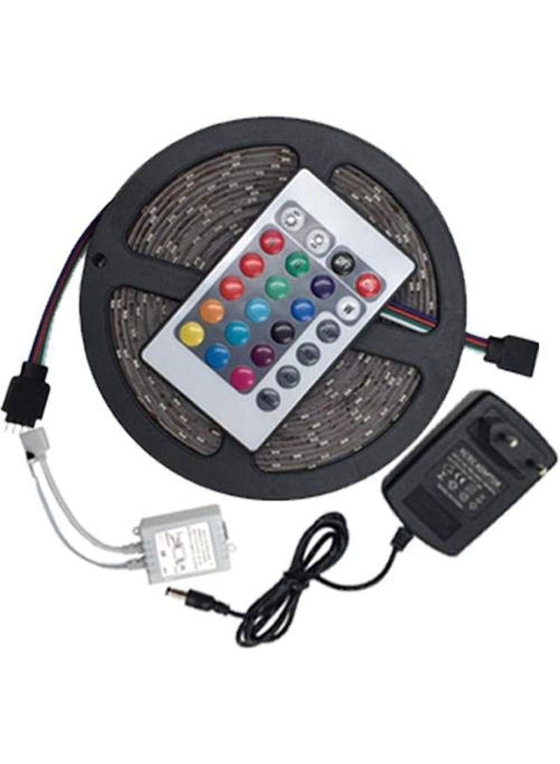 نجفة شوب شريط ليد RGB ملون مزود بريموت للتحكم في الألوان والمؤثرات. مناسب لتزيين الغرف، الشاشات، المكاتب، وخطوط السرير لإضاءة مودرن واحترافية. - Image 3