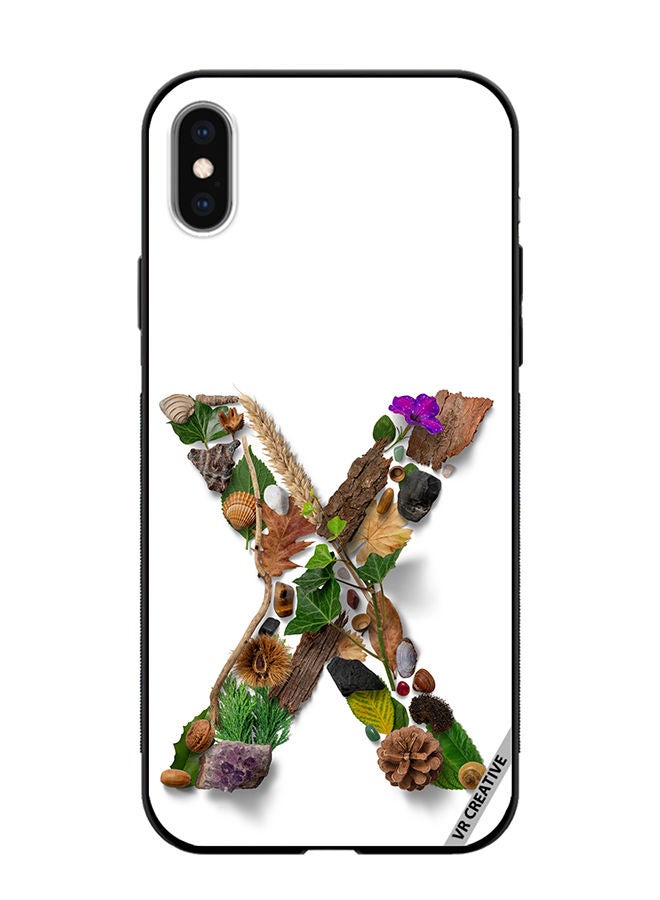 VR CREATIVE Protective Case Cover For Apple iPhone XS Max Alphabet X Design Multicolour - Image 1