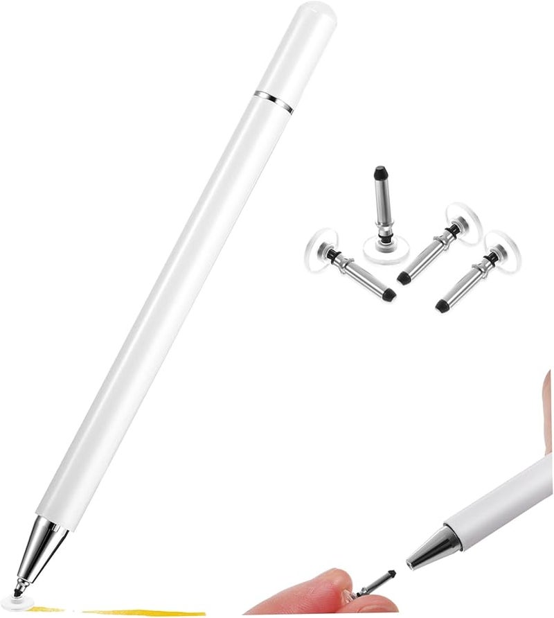 Coheali Stylus Pen For Tablets High Precision Touchscreen With Disc Tip And Replacement Nibs Black - Image 1
