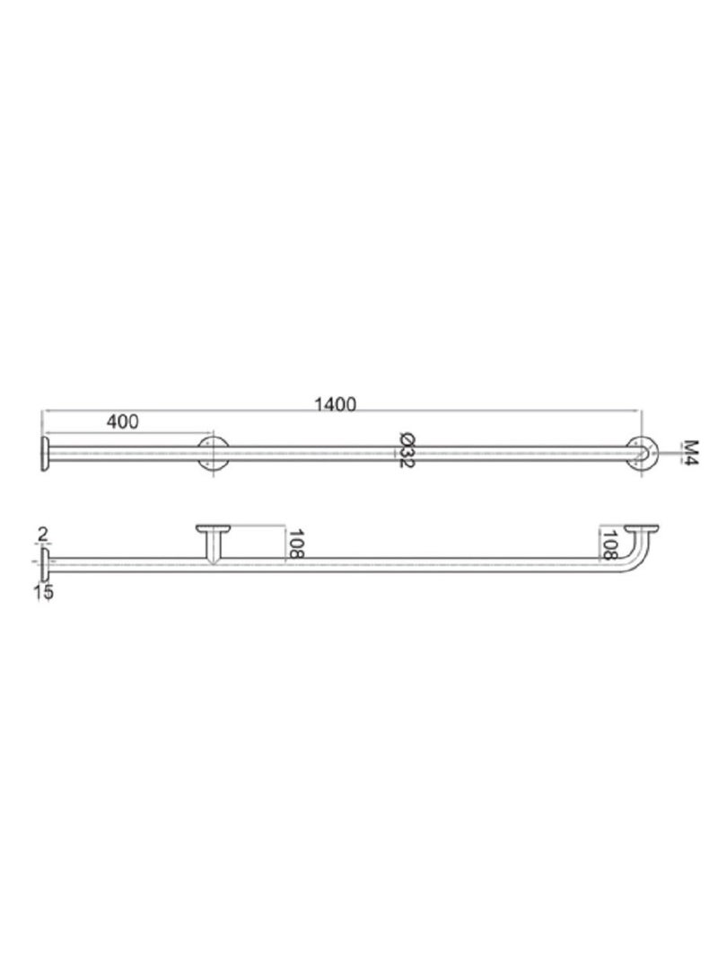 SBASE Grab Bar Steel - Image 2