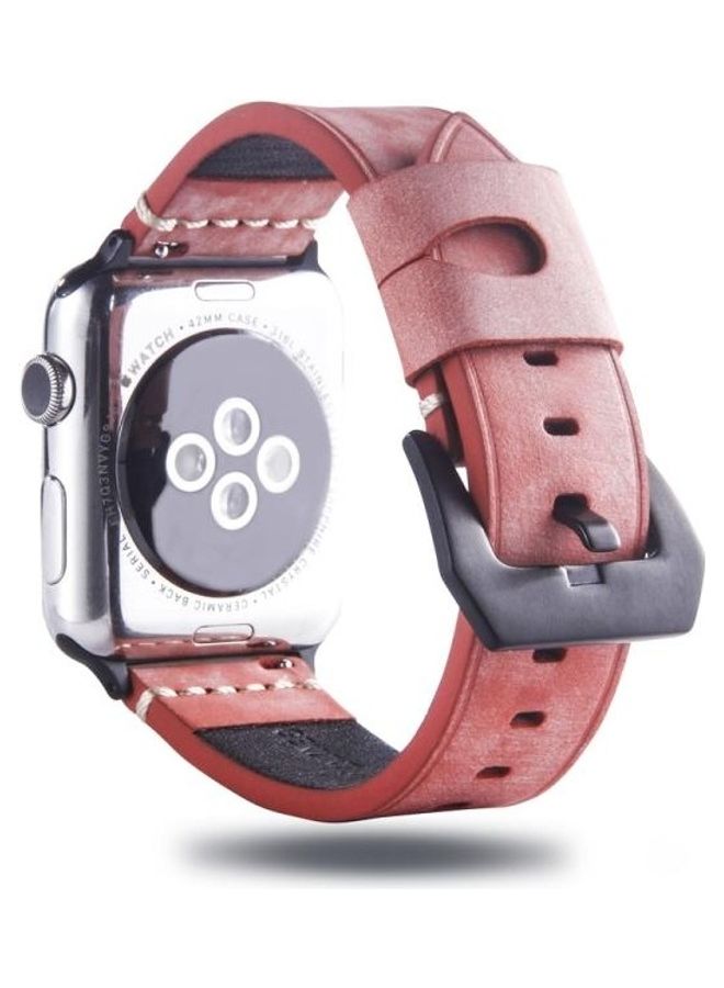 NIBEMINENT Replacement Watchband For Apple Watch Series 7/6/5/4/3/2/1/SE 38/40/41mm Red - Image 4