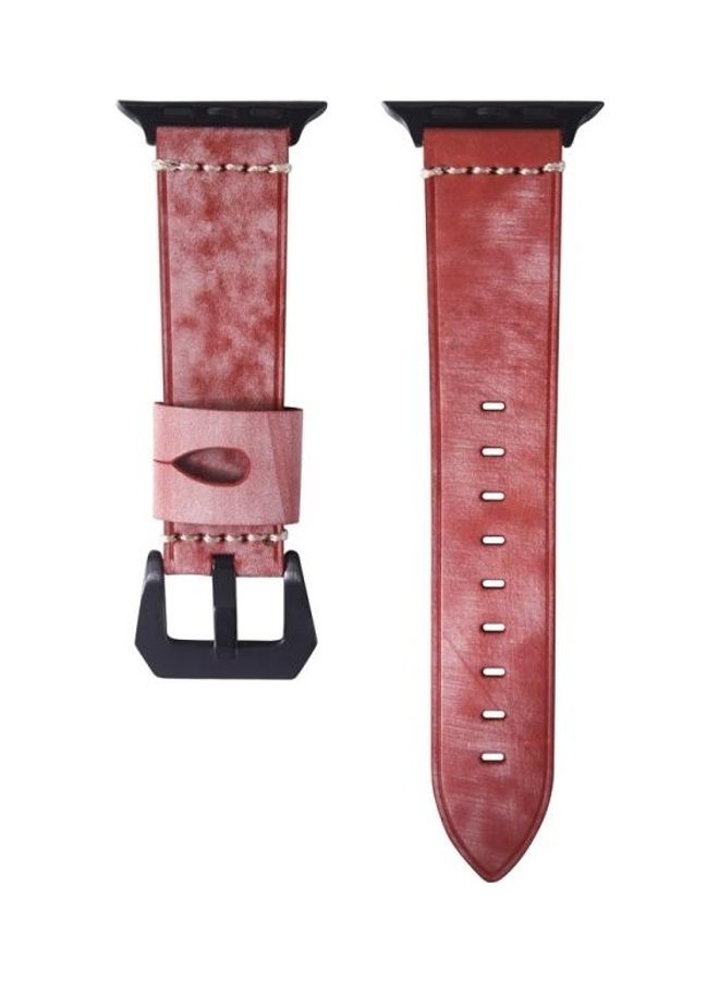 NIBEMINENT Replacement Watchband For Apple Watch Series 7/6/5/4/3/2/1/SE 38/40/41mm Red - Image 2