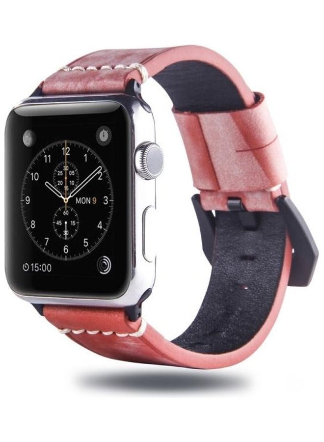 NIBEMINENT Replacement Watchband For Apple Watch Series 7/6/5/4/3/2/1/SE 38/40/41mm Red - Image 3