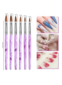 19 Pcs Nail Art Brushes Acrylic Nail Brush Set For Acrylic Application Uv Gel Nail Polish Brush Nail Art Painting Brush Dotting Tool Nail Dust Remover Brushes For Nail Salon Art Tools(Purple) - pzsku/ZD881E6709BDD4A799712Z/45/_/1721027525/7ff65aff-875e-437c-90c0-aad01fa1744d