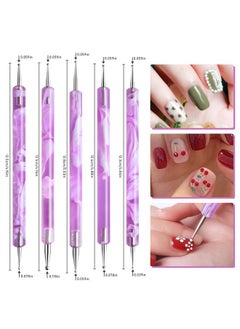 19 Pcs Nail Art Brushes Acrylic Nail Brush Set For Acrylic Application Uv Gel Nail Polish Brush Nail Art Painting Brush Dotting Tool Nail Dust Remover Brushes For Nail Salon Art Tools(Purple) - pzsku/ZD881E6709BDD4A799712Z/45/_/1721027527/4b4f3cfc-7728-4d39-9583-55c35baf24ca