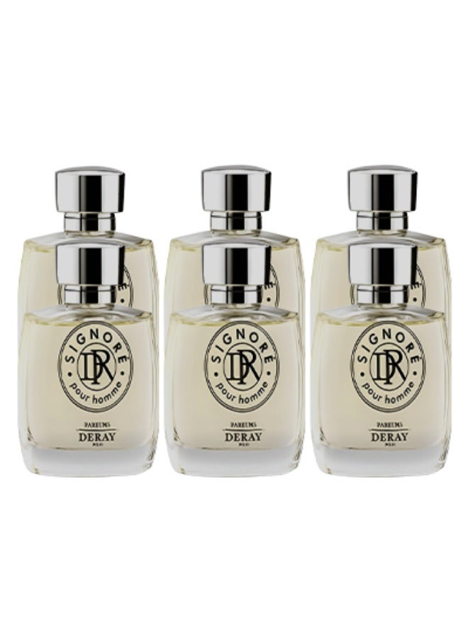 DERAY 6 Pieces Signore Perfume For Men 100ml EDT - Image 1