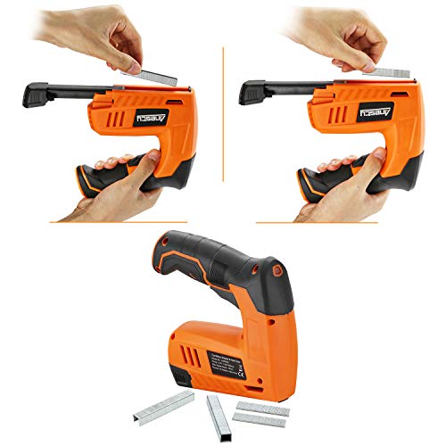 Anesty Cordless Staple Gun Nail Gun Tacker, Electric Stapler & Nailer 2 in 1, Electric Staple Gun with Rechargeable USB Charger for Upholstery DIY Includes 2000pcs 10mm Nails and 2000pcs 10mm Staples - Image 5