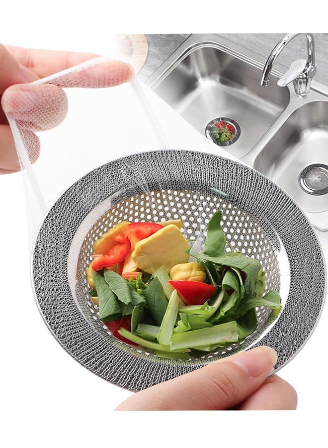 Kitchen Sink Strainer Mesh Bag, Anti-Clogging Disposable Sink Drain Covers, Kitchen Essentials Sink Filter Nets, Fits Most Sink Strainers (100pcs ) - Image 1
