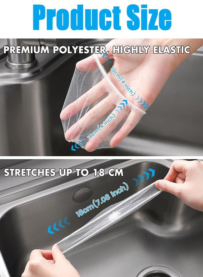 Kitchen Sink Strainer Mesh Bag, Anti-Clogging Disposable Sink Drain Covers, Kitchen Essentials Sink Filter Nets, Fits Most Sink Strainers (100pcs ) - Image 4