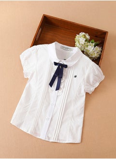 KUYEEBEAR KUYEEBEAR Girls' Summer Short Sleeve Blouse  - Image 1