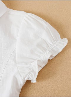 KUYEEBEAR KUYEEBEAR Girls' Summer Short Sleeve Blouse  - Image 4
